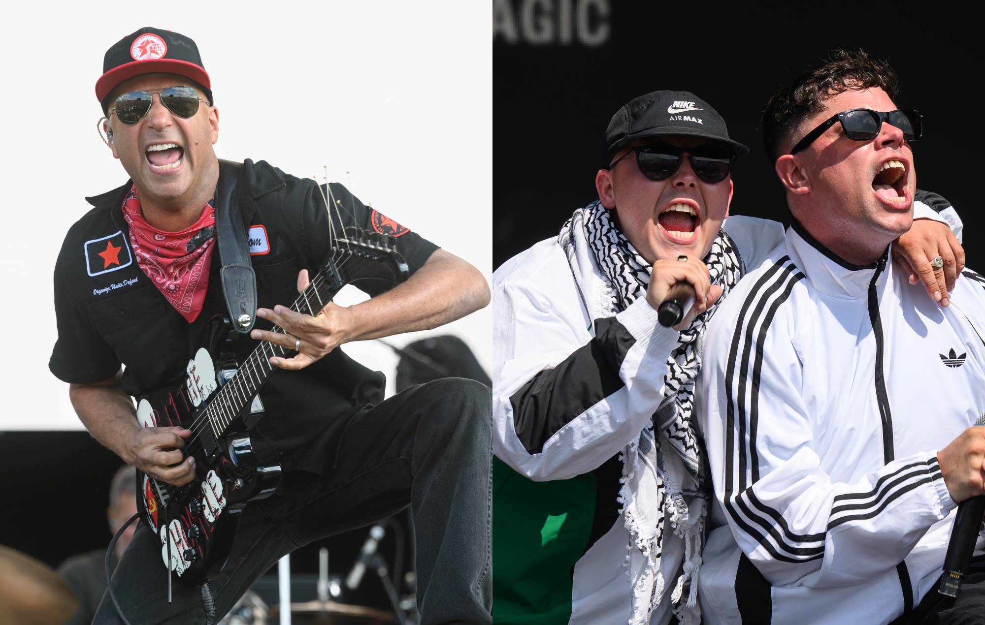 Паглядзіце на вялікую калабарацыю Kneecap і Tom Morello ў стылі RATM — ‘Unconquered’